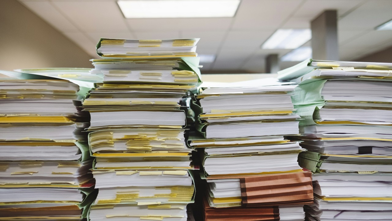 stack of files and folders